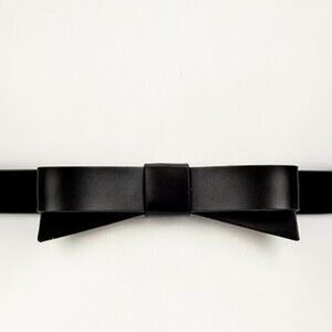 kate spade new york Leather Bow Belt Black Size M